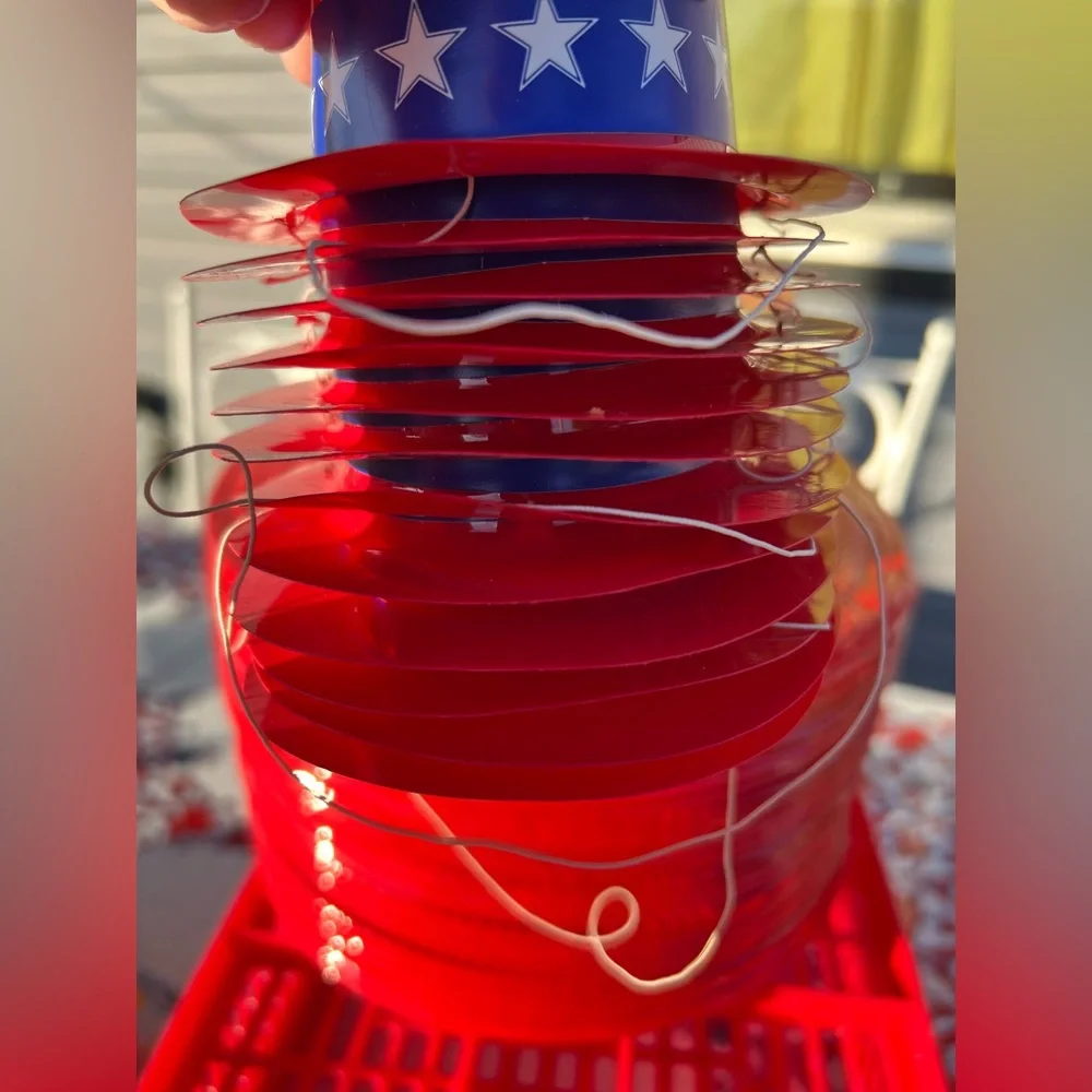 🇺🇸 Patriotic Skimmer Hat Lot Election Gear Red White Blue